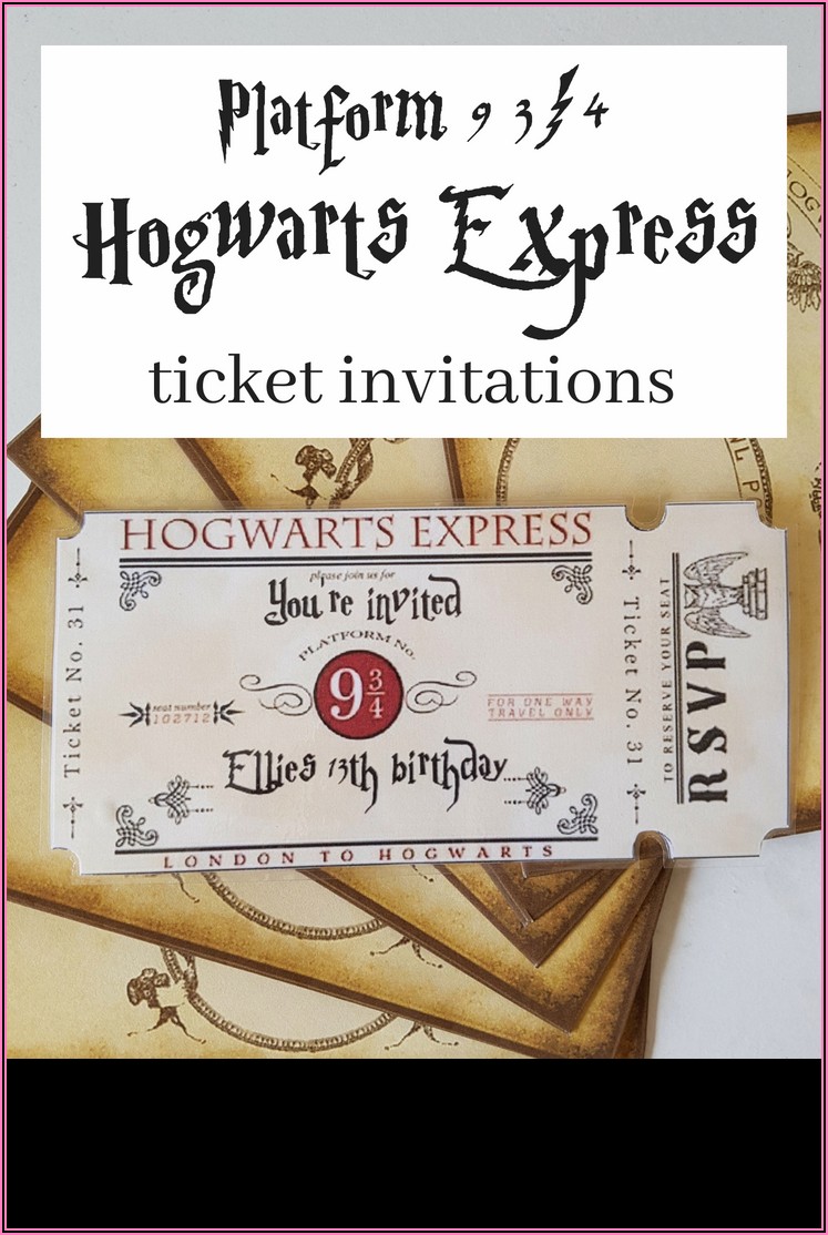 Harry Potter Printable Invitation Templates