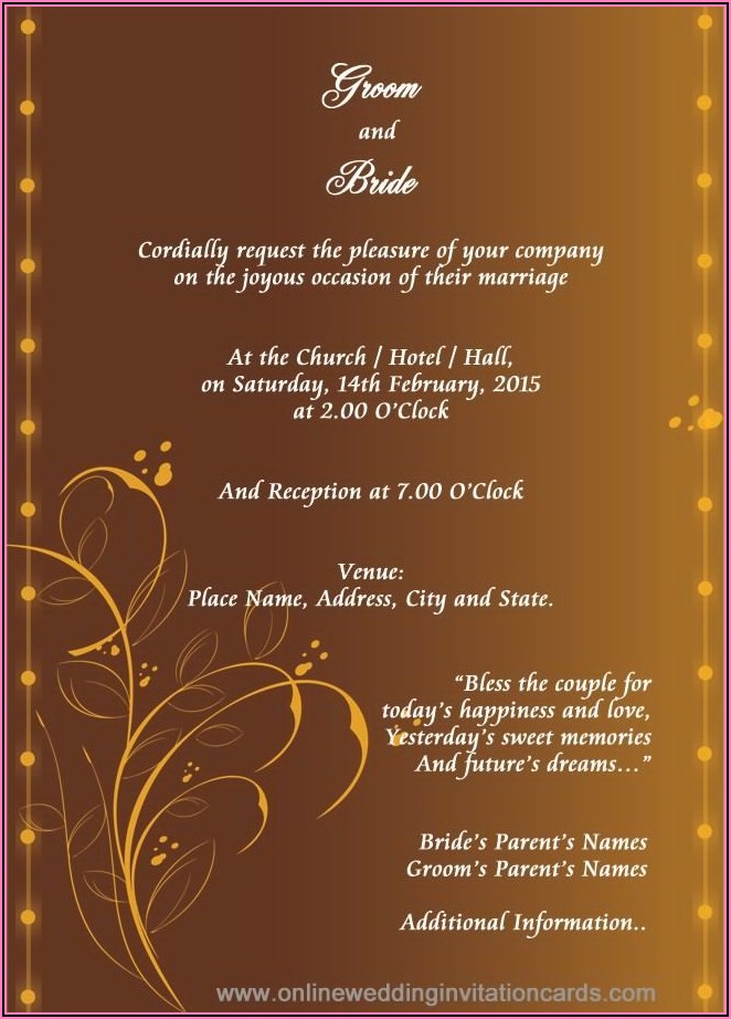 Hindu Wedding Invitation Background Hd