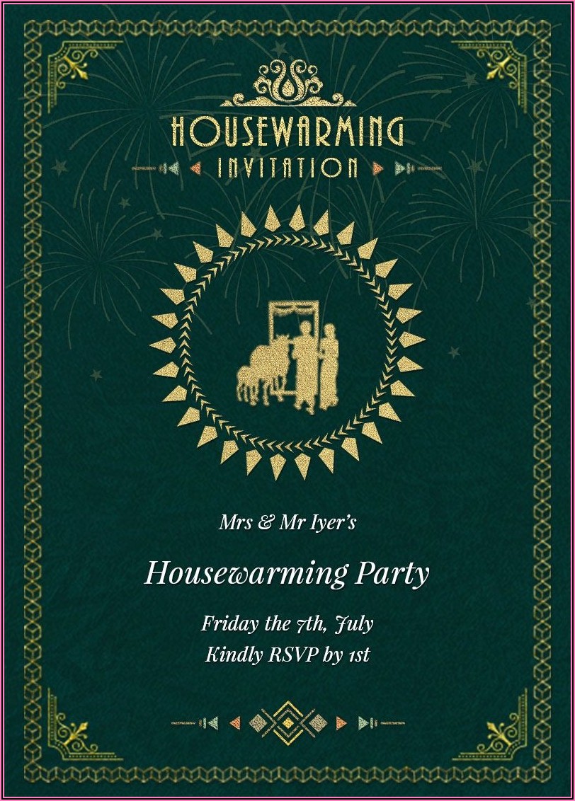 Housewarming Invitation Format India