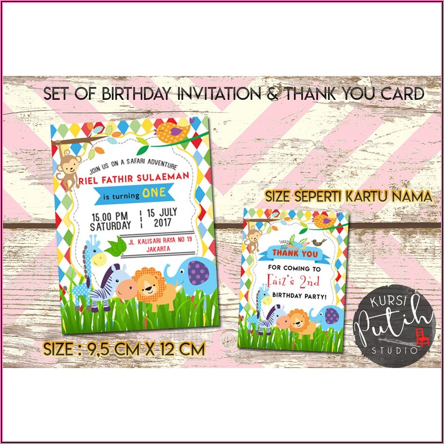 Lion King Birthday Invitation Card