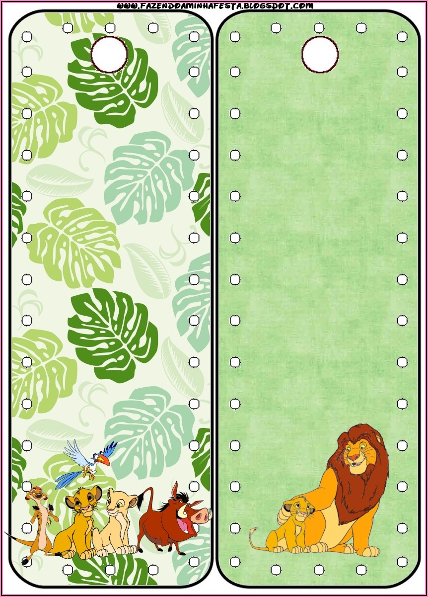 Lion King Party Invitations Free