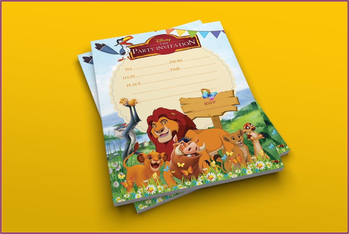 Lion King Party Invitations Uk