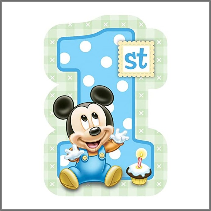 Mickey Mouse 1st Birthday Party Invitations