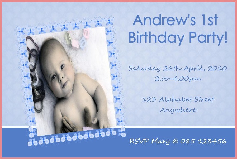 Personalised 1st Birthday Invitations Girl