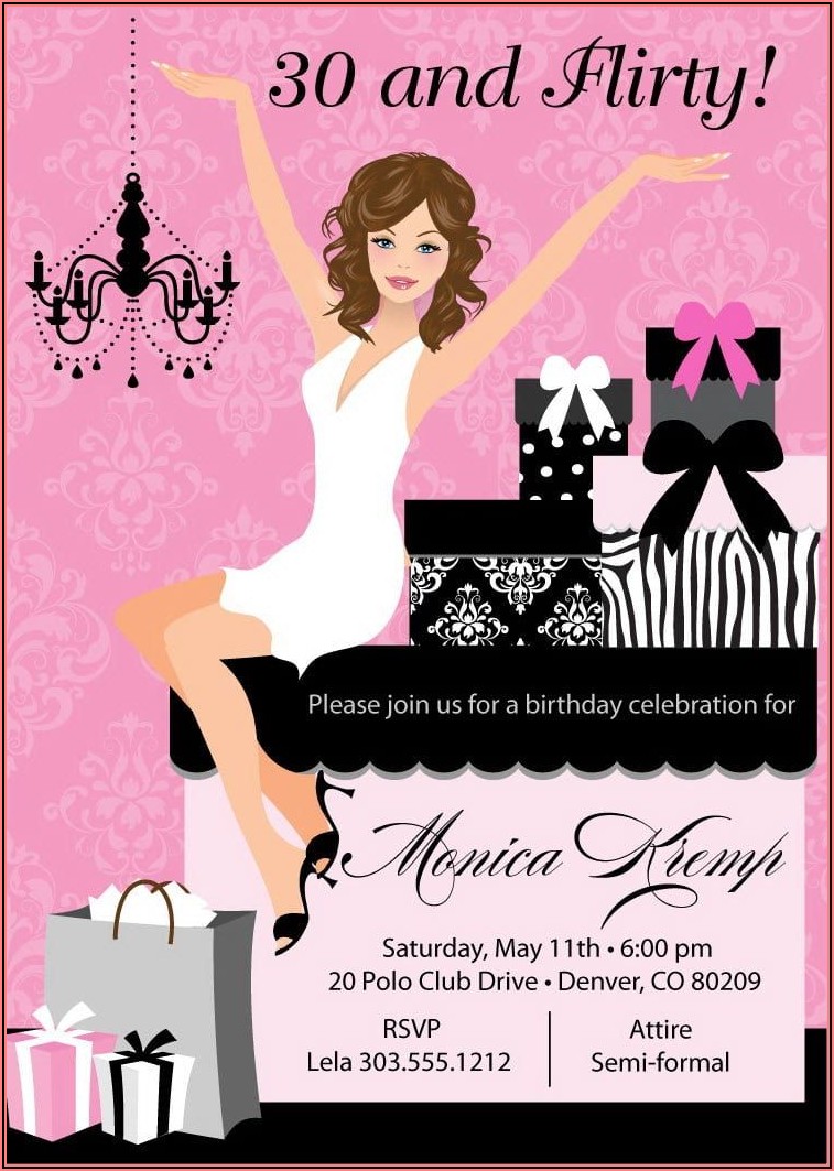 Photo Birthday Invitations For Adults