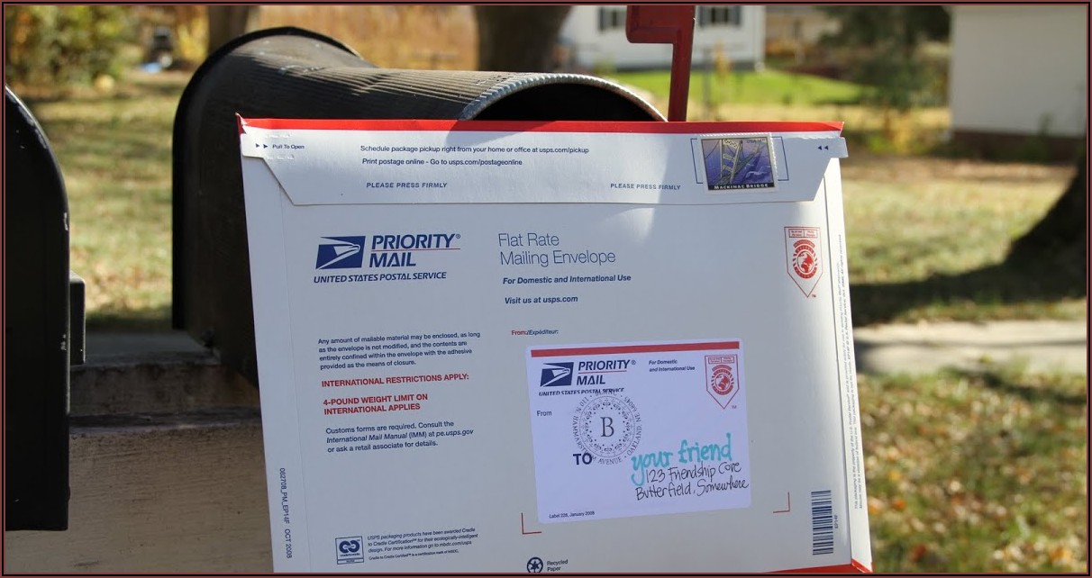 Priority Mail Envelope Postage