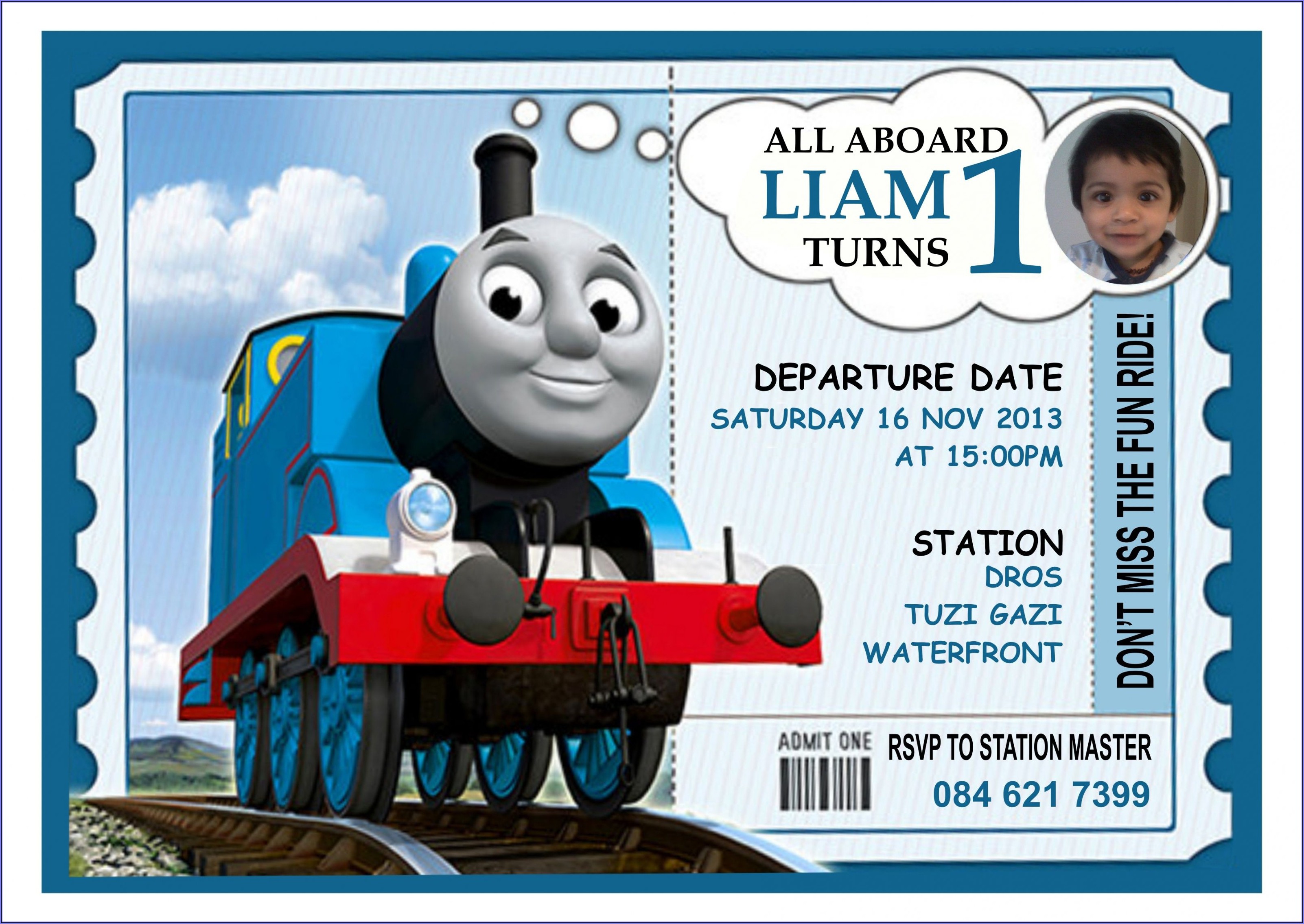 Thomas The Train Online Invitations