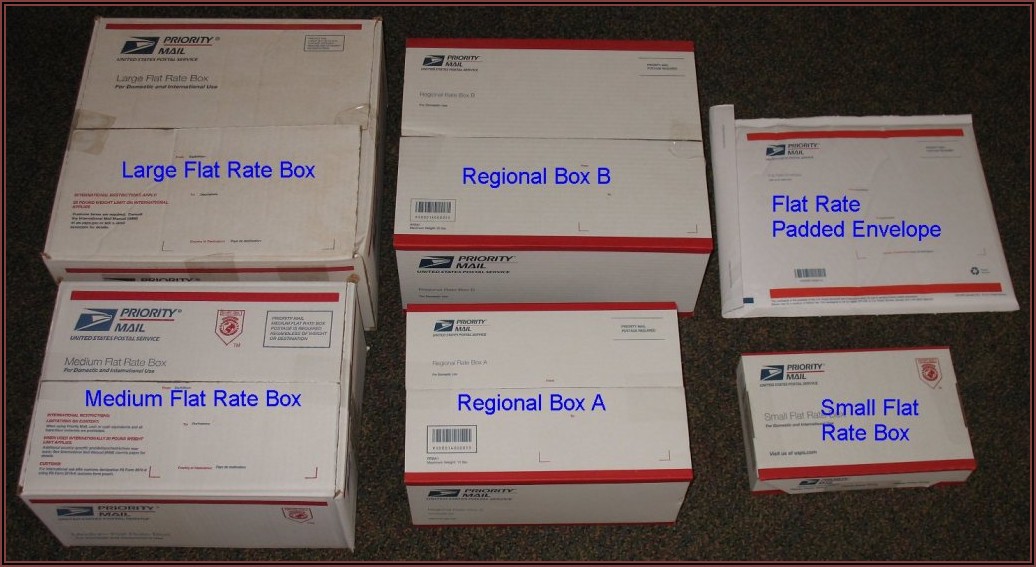 Usps Priority Shipping Boxes Sizes