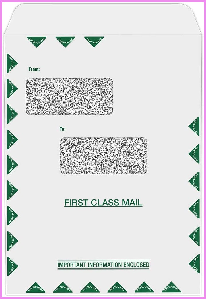 9 X 12 Double Window Envelopes