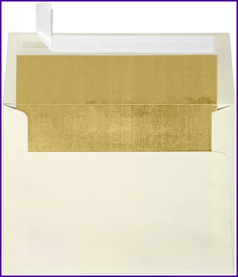 A7 Gold Foil Lined Envelopes