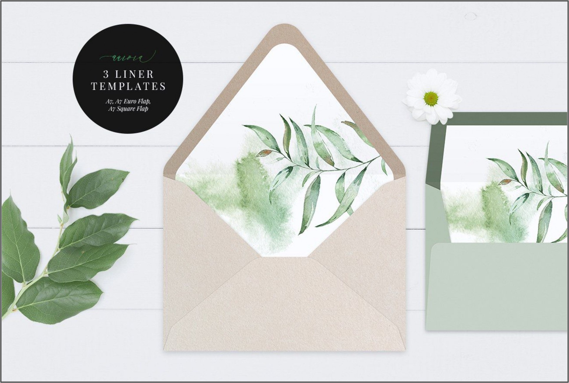A7 Square Envelope Liner Template