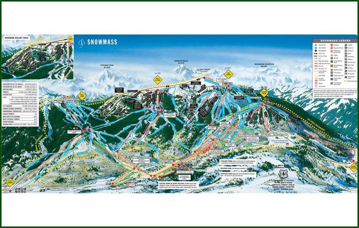 Aspen Snowmass Lodging Map