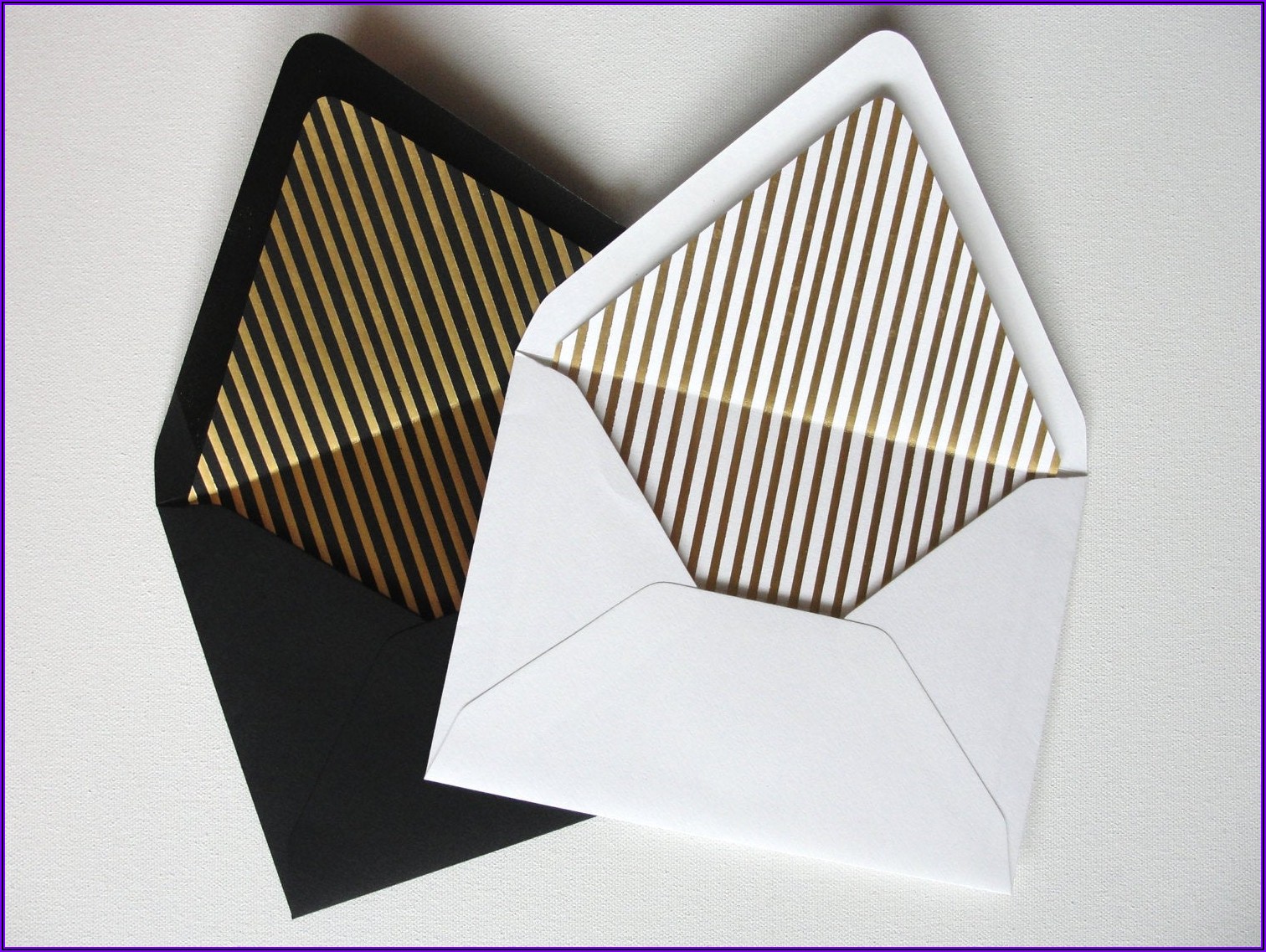 Black And Gold A2 Envelopes