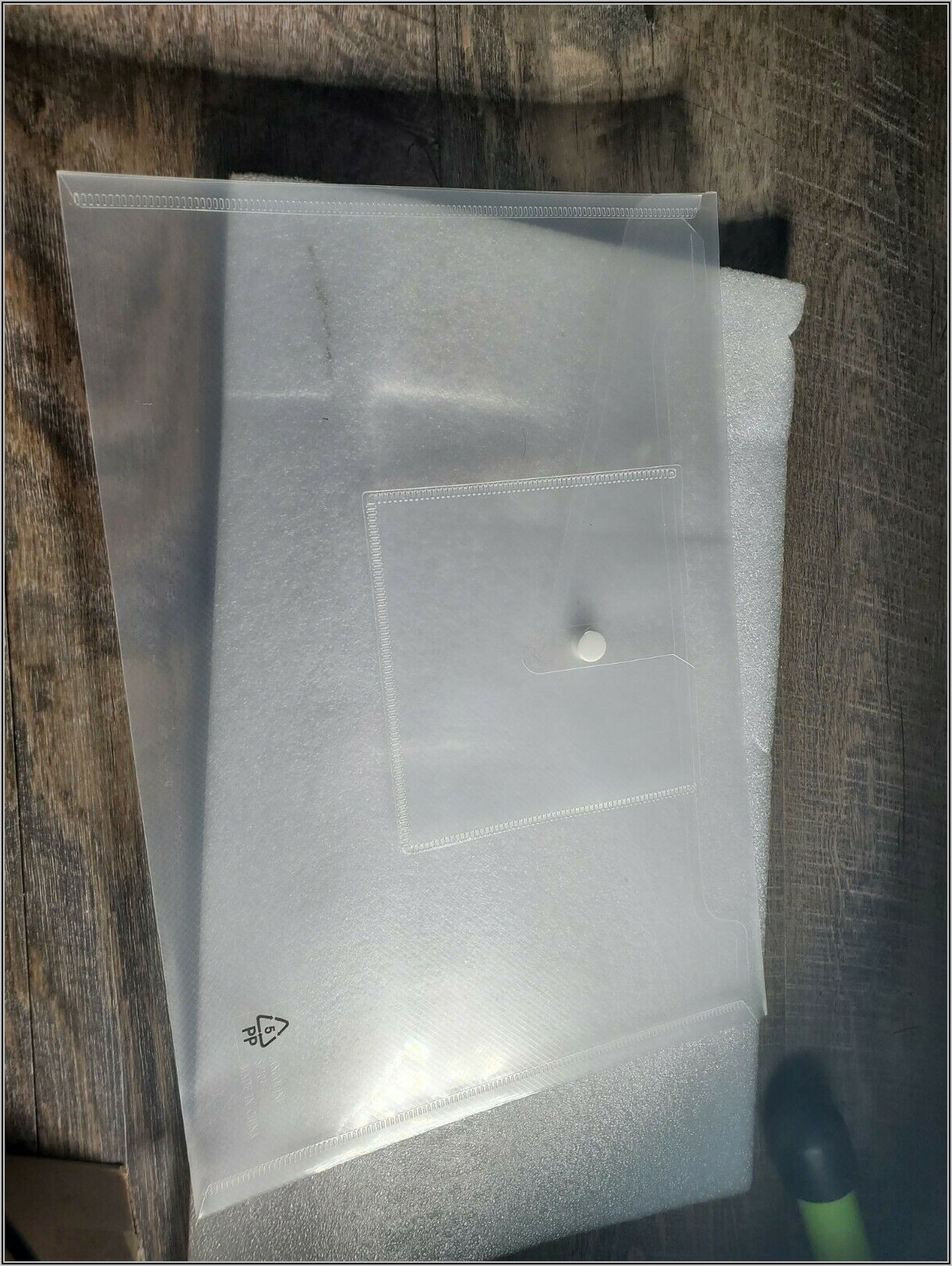 Clear Poly Envelope Snap Closure