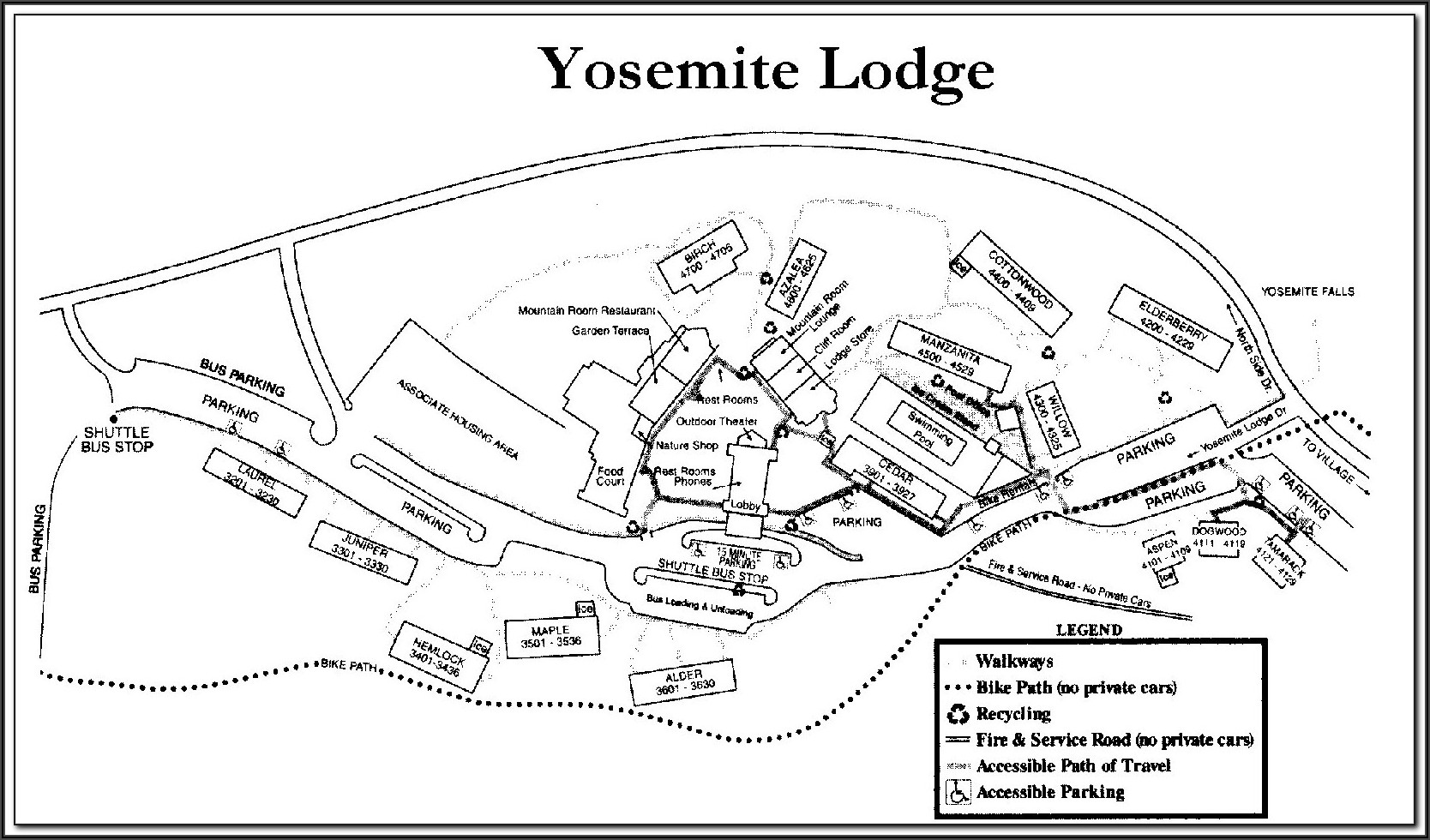 Death Valley Lodging Map