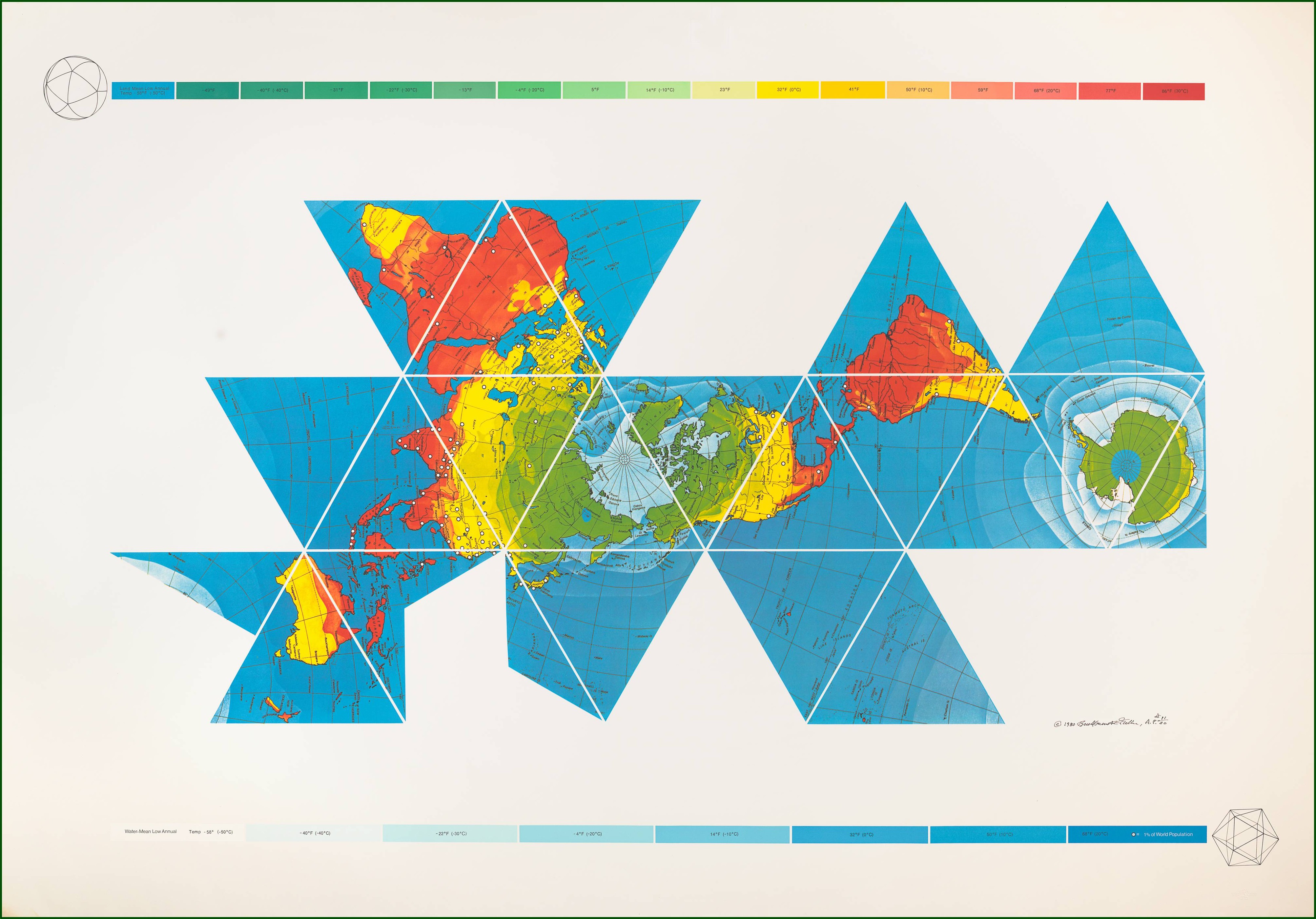 Dymaxion Air Ocean World Map