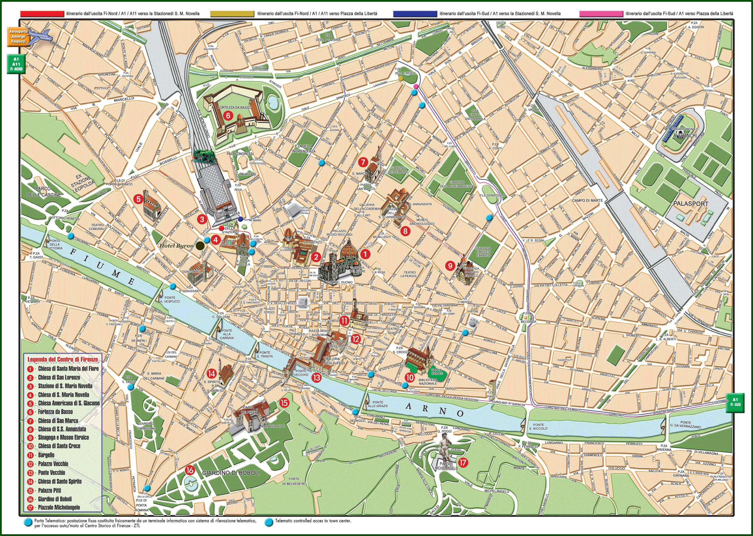 Florence Walking Tour Map Pdf