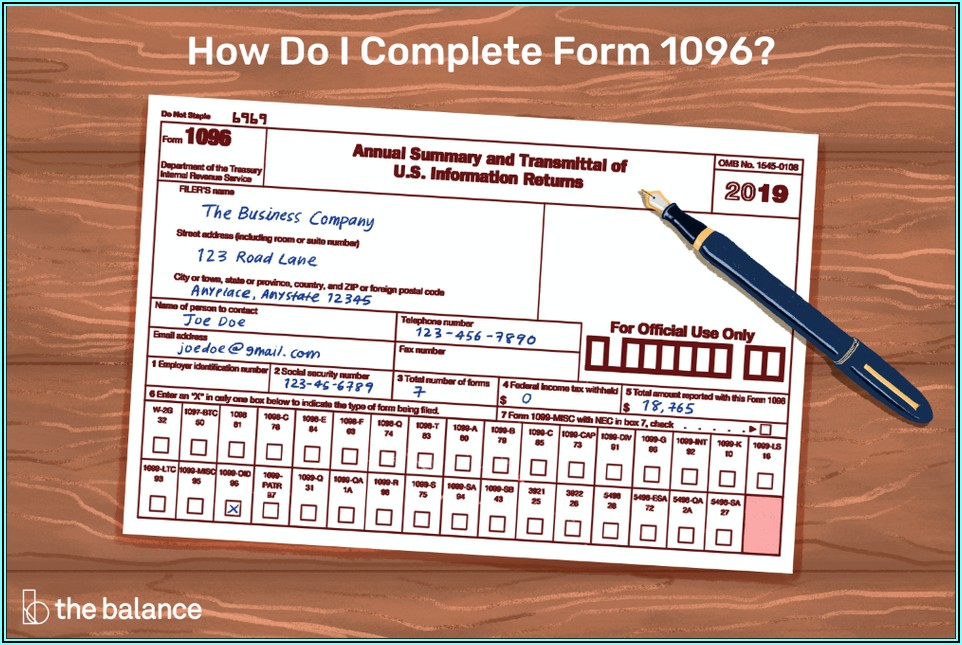 Form 1099 Misc 2019 Template Word
