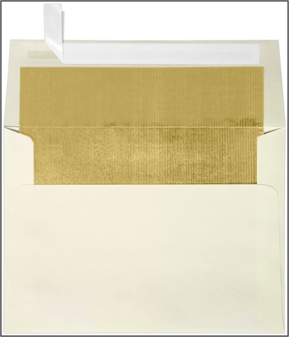 Gold Foil Lined A7 Envelopes