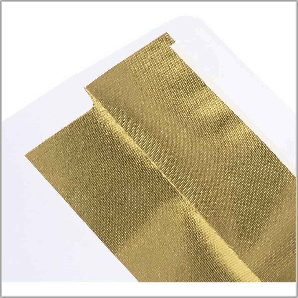 Gold Lined Envelopes 5x7