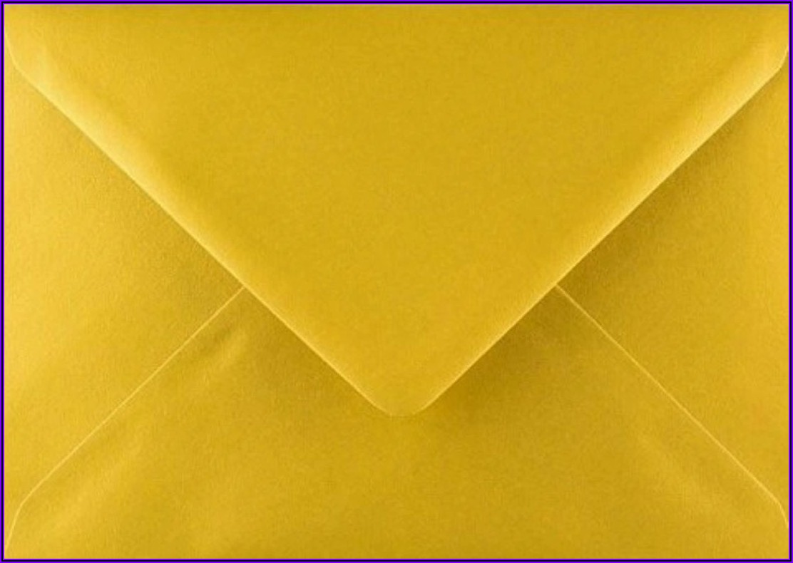 Gold Metallic Envelopes 5x7