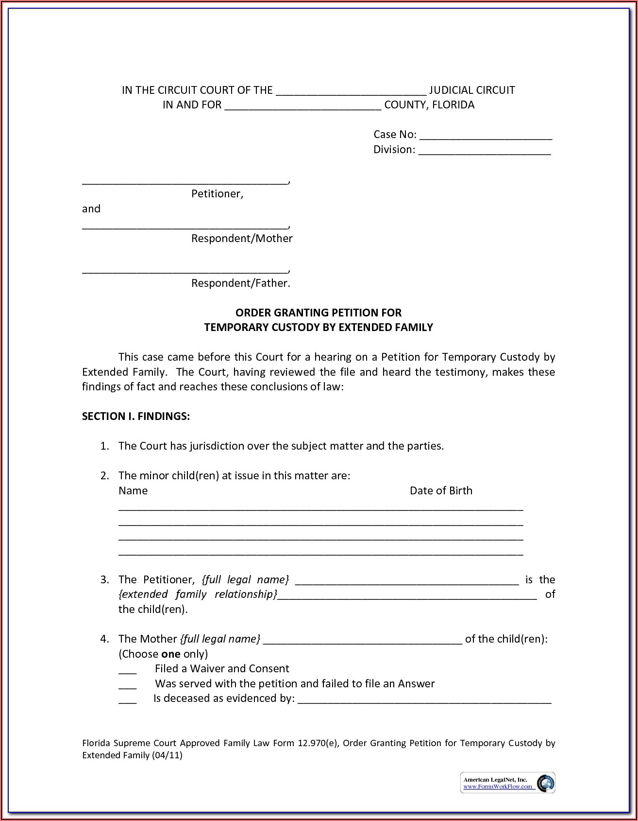 Guardianship Forms In Texas
