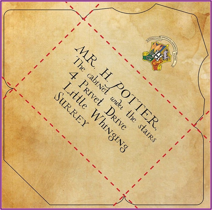 Harry Potter Hogwarts Letter Envelope Printable