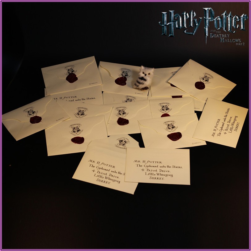 Hogwarts Acceptance Letter Envelope Movie