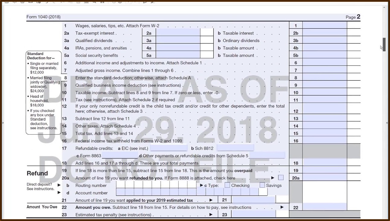 How To Fill Out A 1040ez Tax Form
