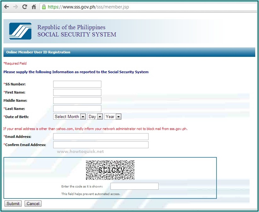 Https Www.sss.govregistrationcheck A Registrationverification Form Website
