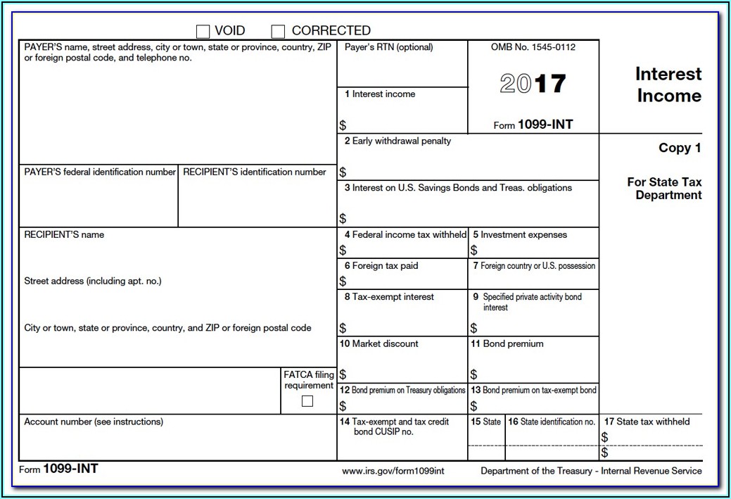 Income Tax Form 1099 G