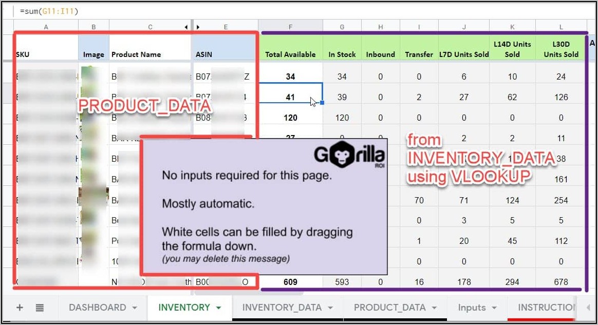 Inventory Management Spreadsheet Excel