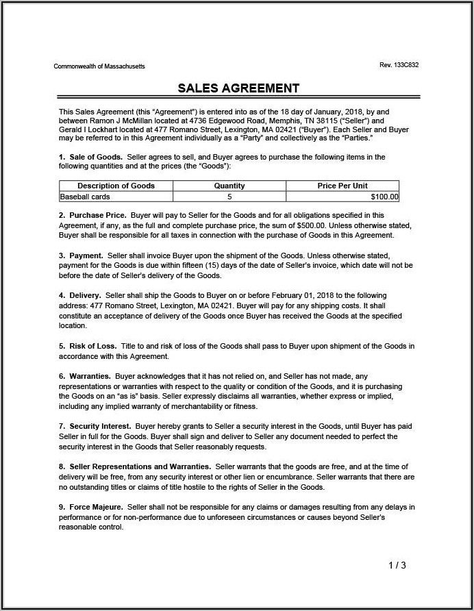 Land Sell Contract Template