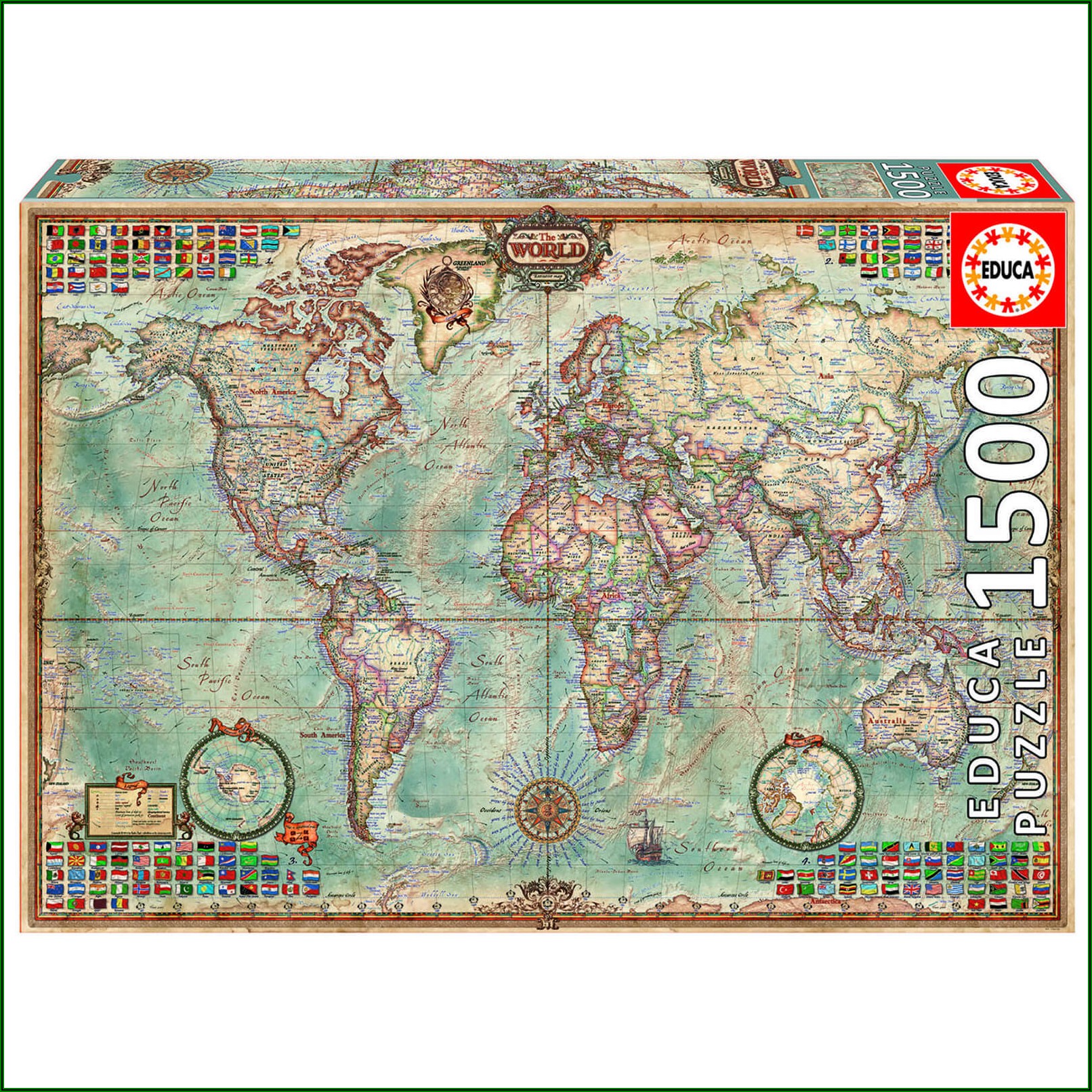 Map Of The World Jigsaw Puzzle Uk