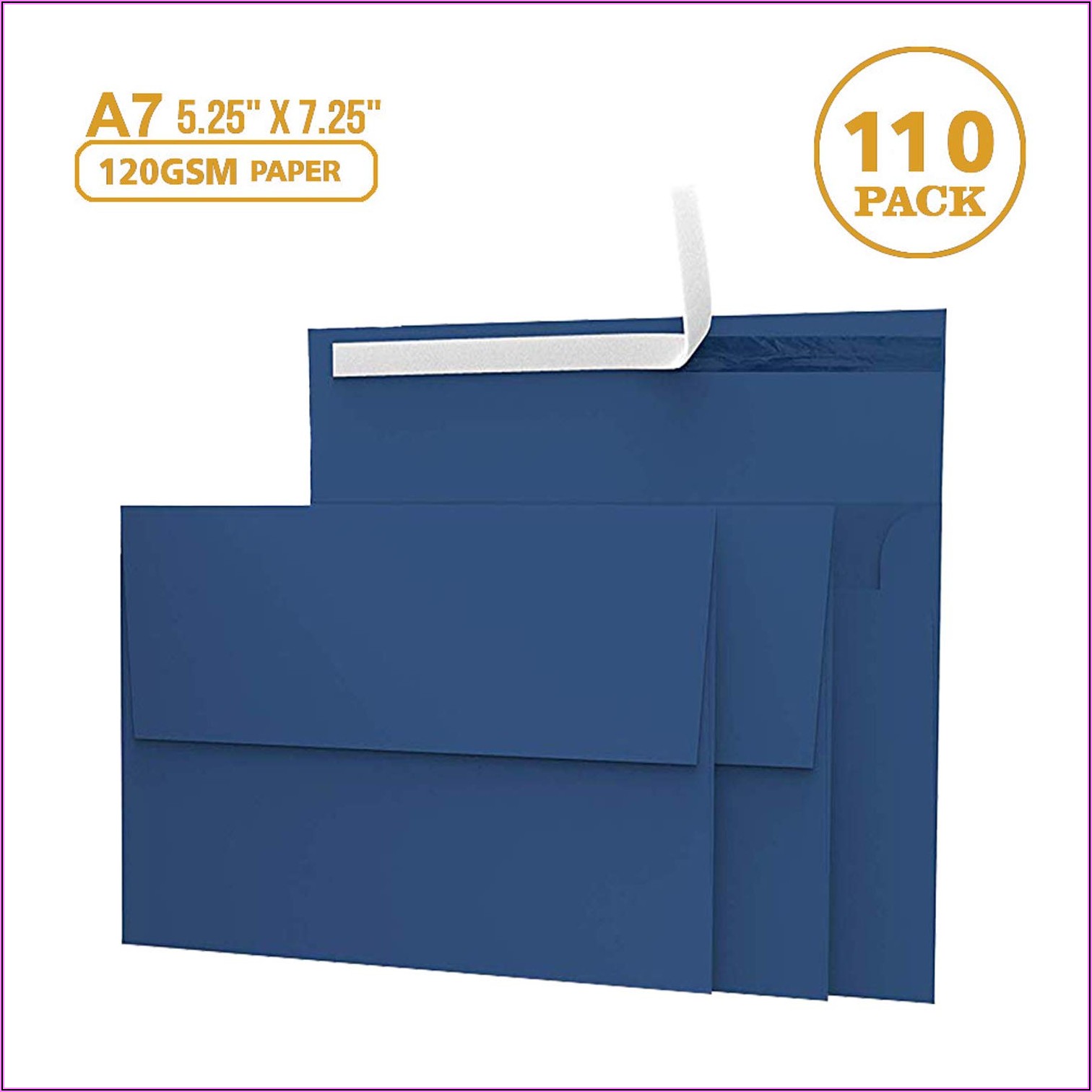 Navy Blue Envelopes 5x7