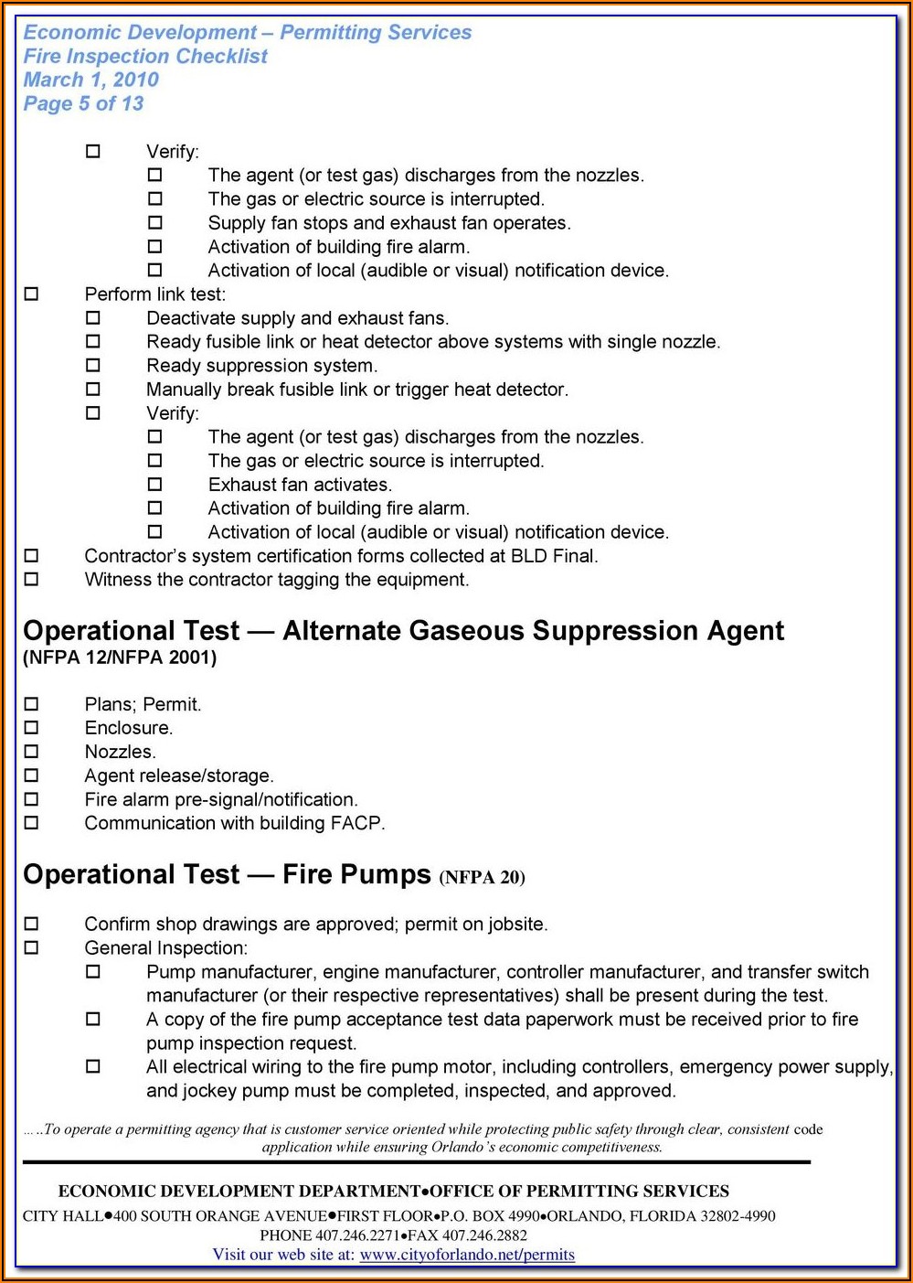 Nfpa Fire Pump Testing Forms
