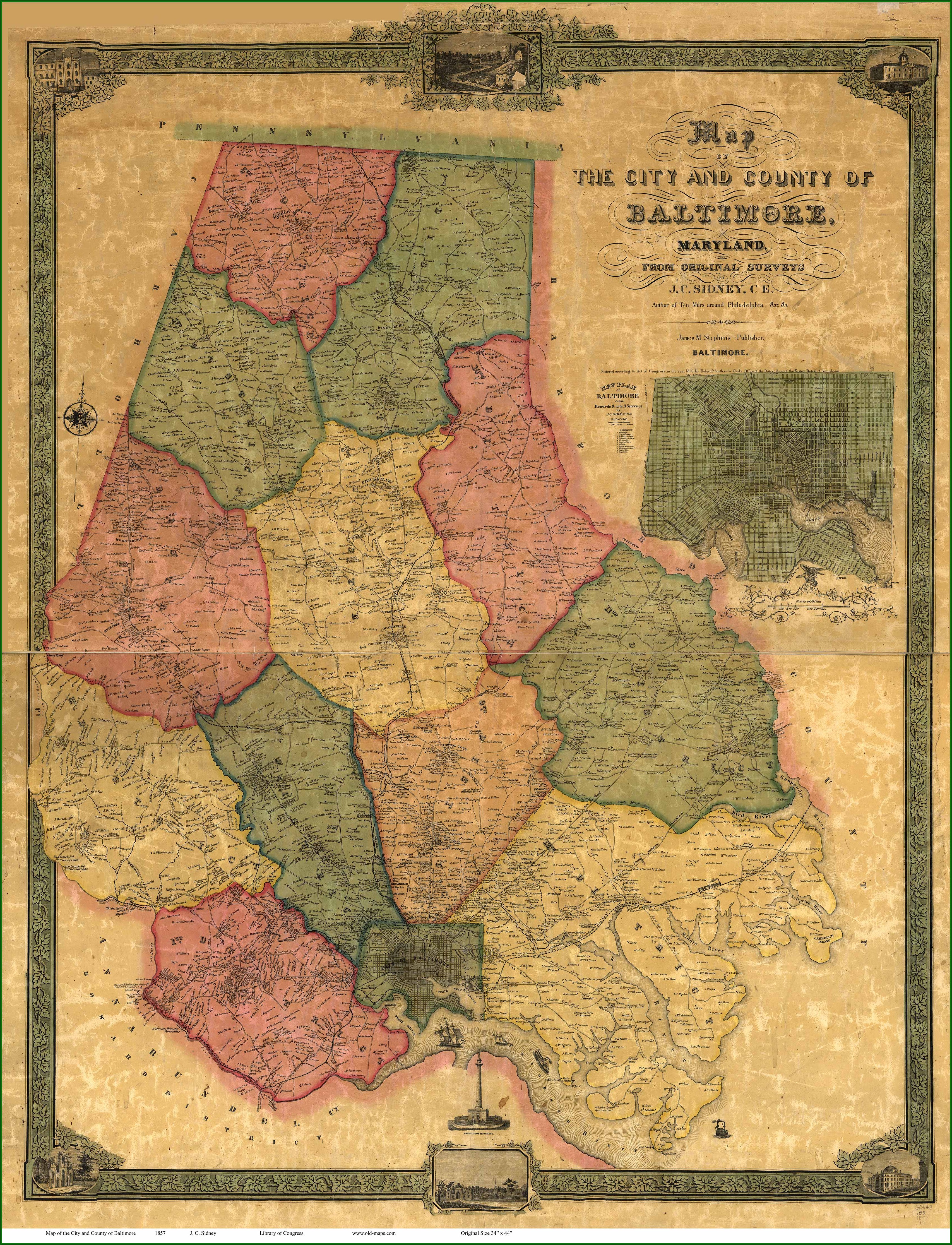 Old Baltimore County Maps
