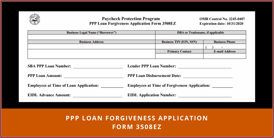 Ppp Loan Forgiveness Tax Forms