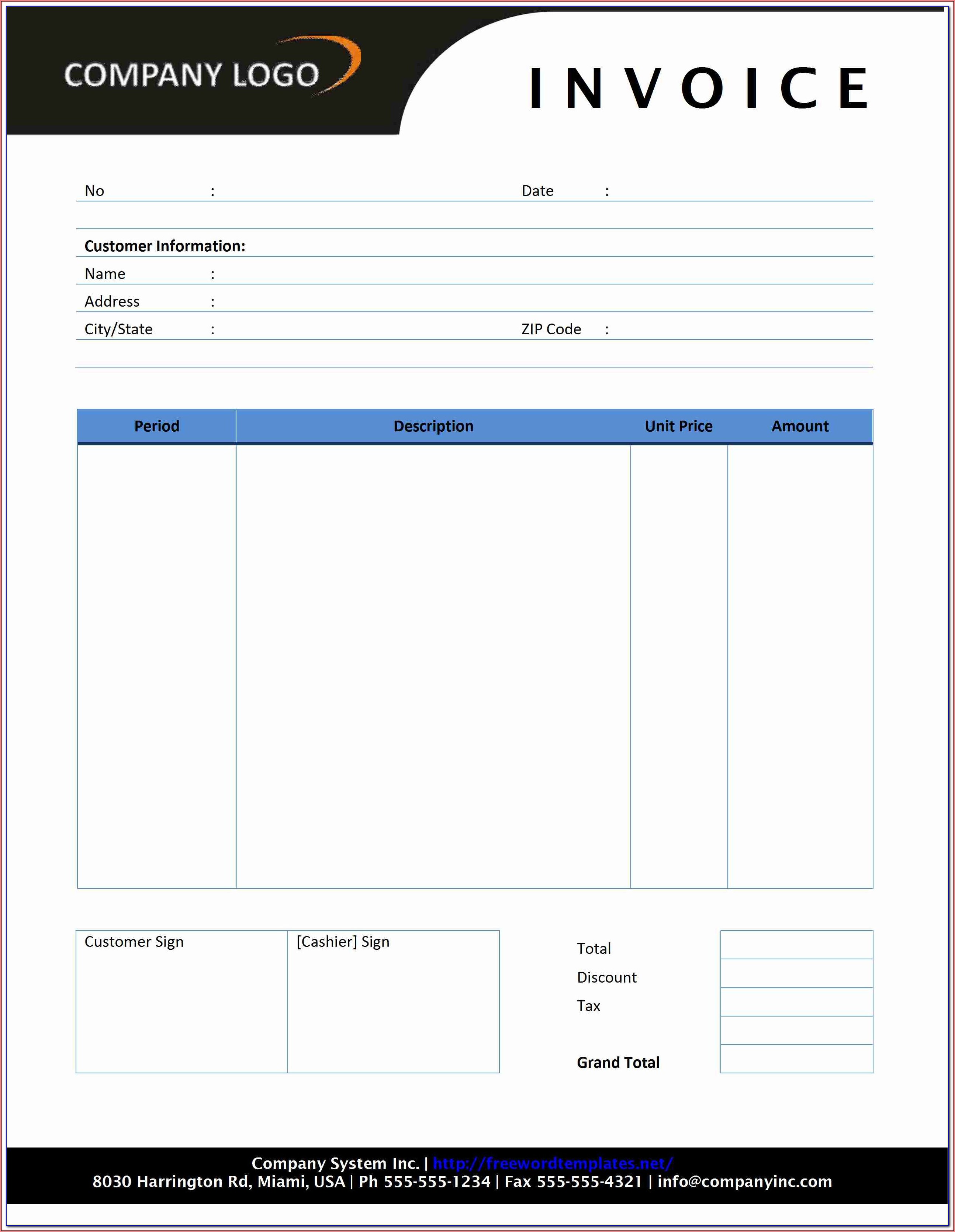 Rent Invoice Form
