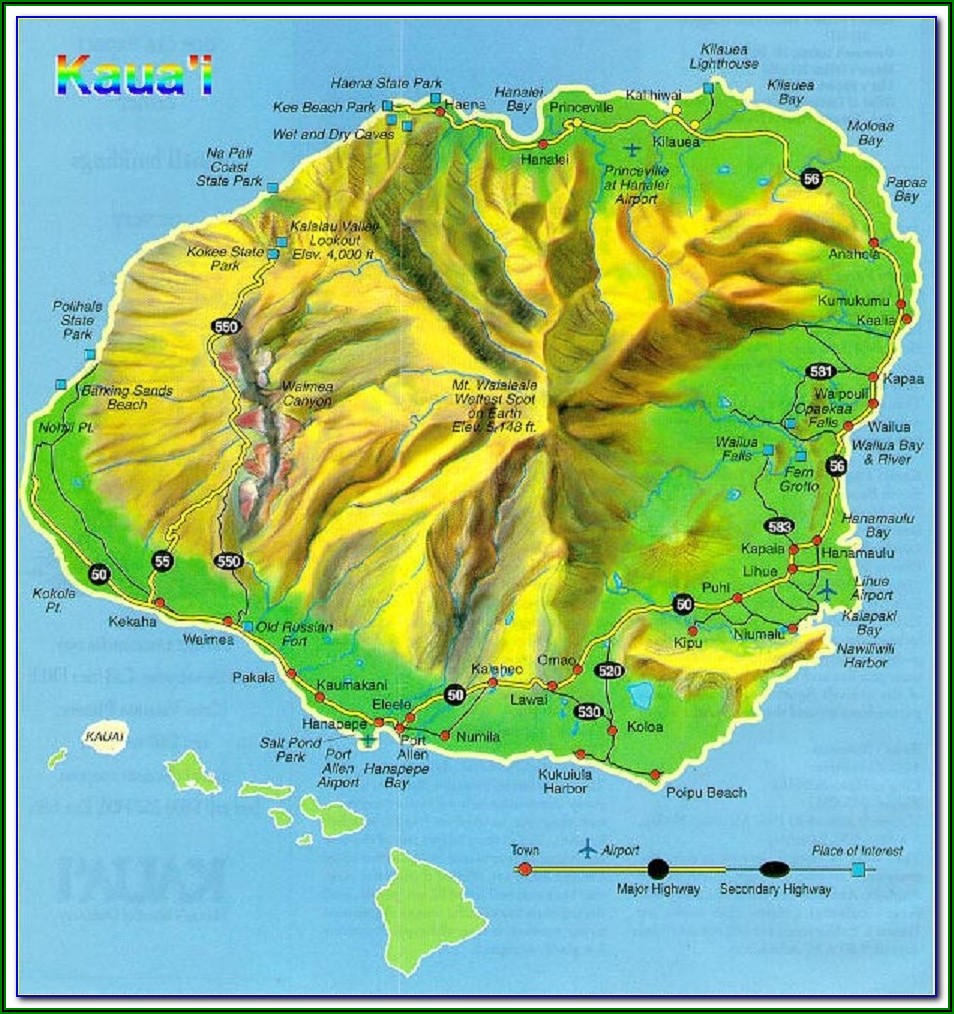 Road Map St Croix Us Virgin Islands