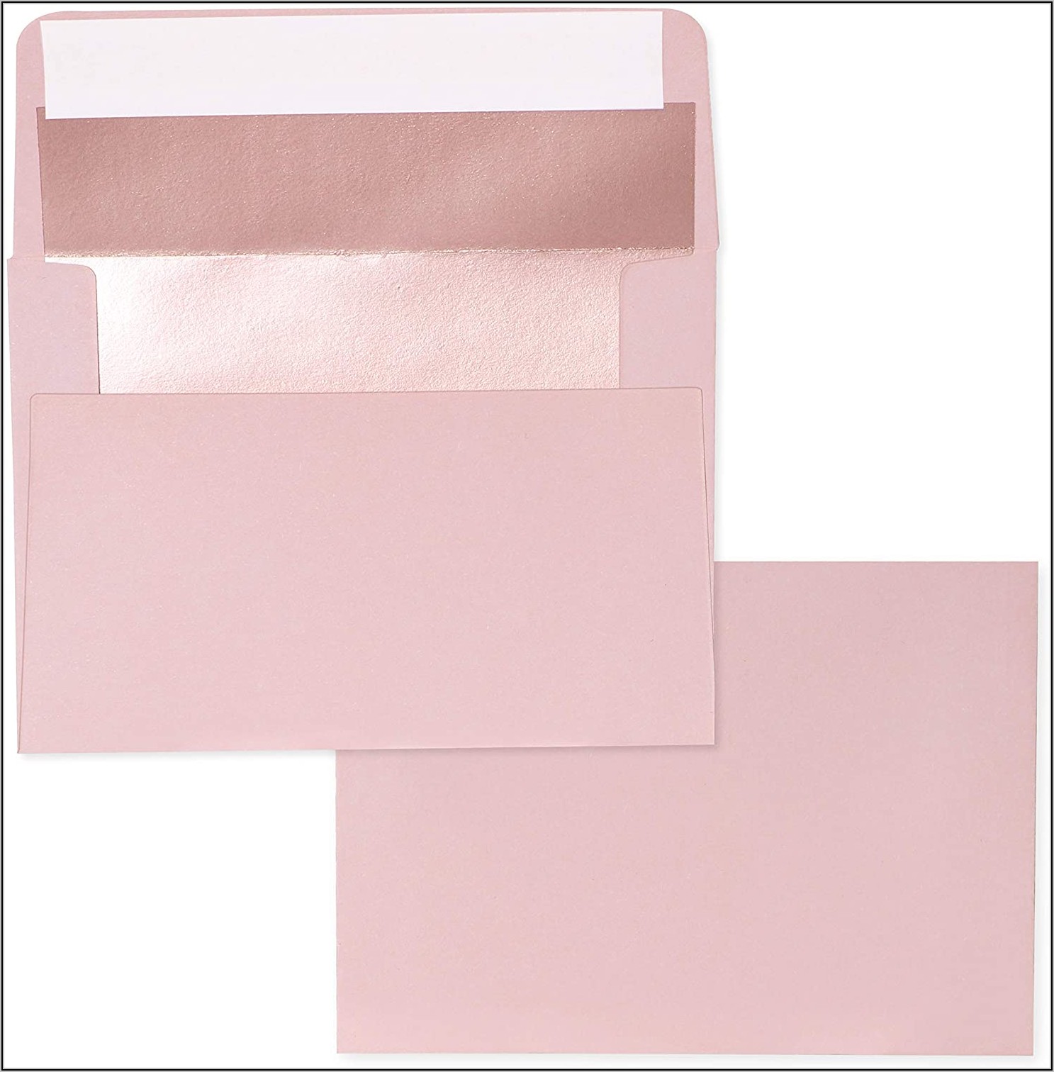 Rose Gold Foil Lined Envelopes