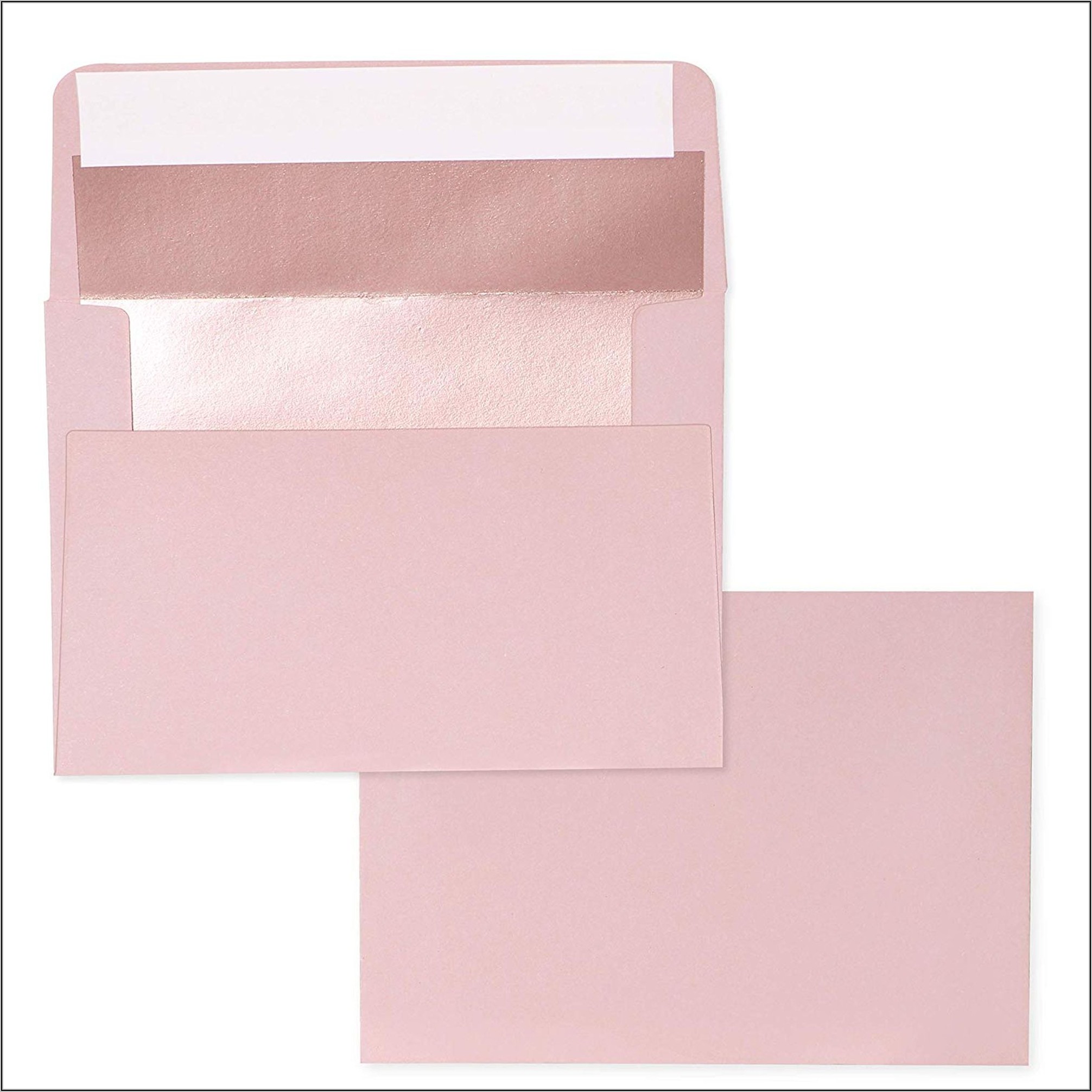 Rose Gold Lined Envelopes