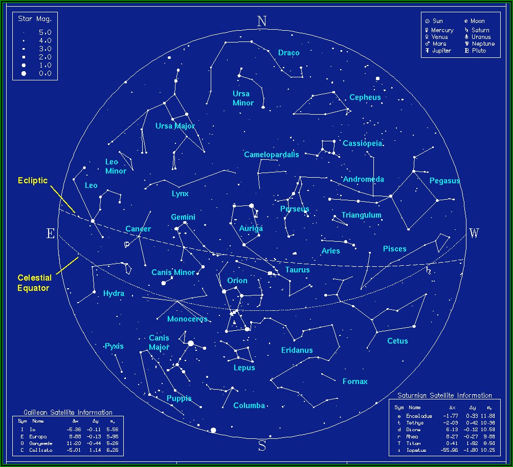 Star Constellations Map