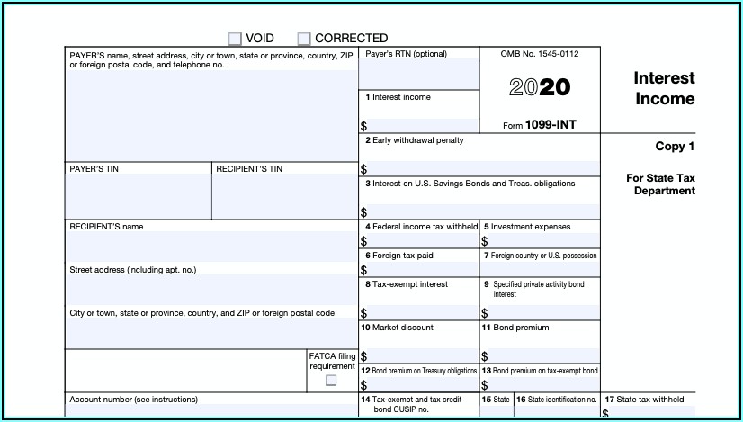 State Income Tax 1099 Form