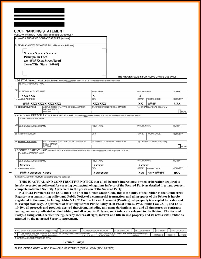 Ucc Security Agreement Form