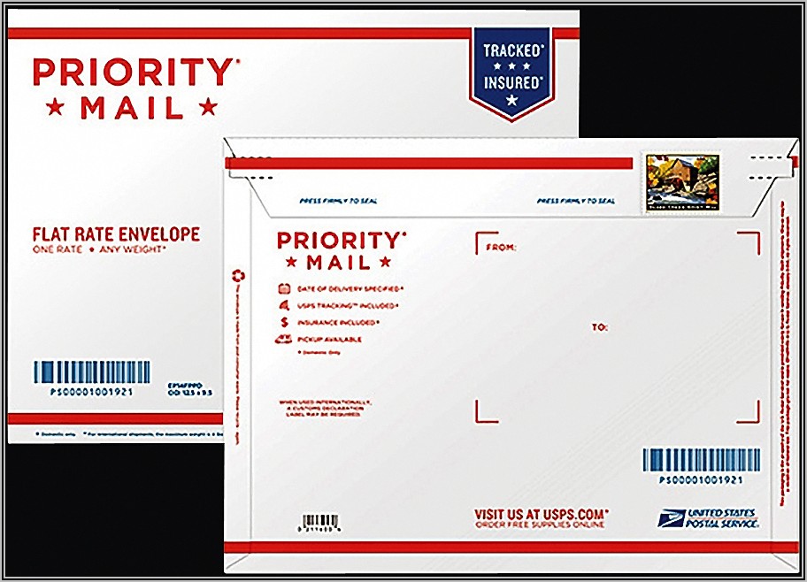 Usps Priority Mail Flat Rate Envelope Stamps