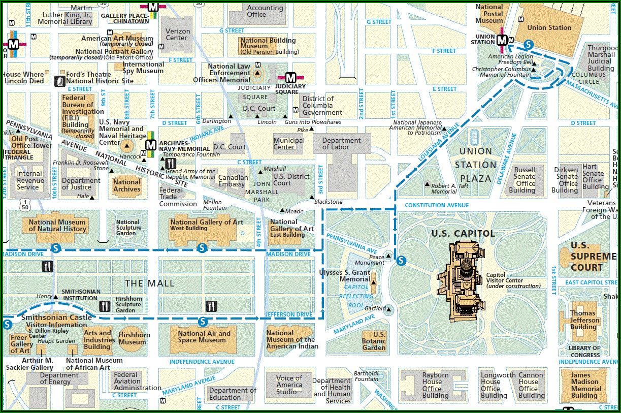 Washington Dc Metro Map With Streets