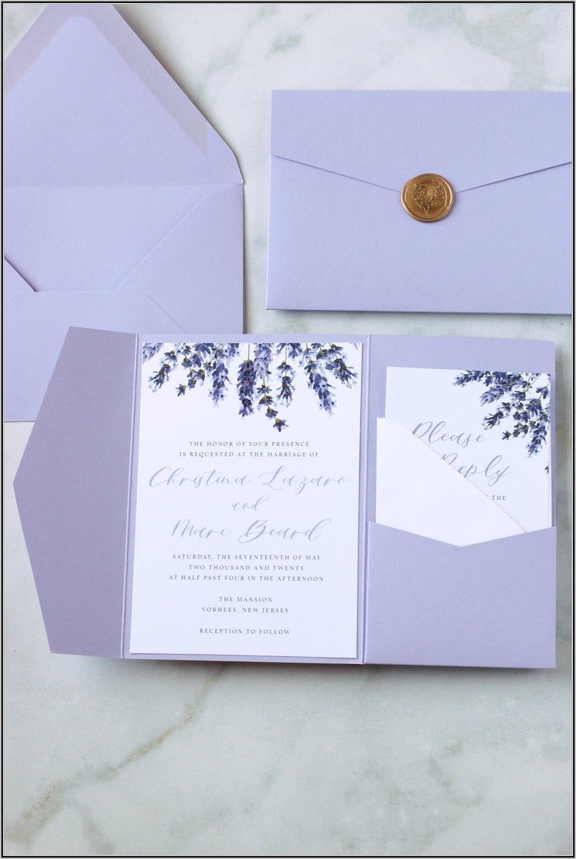 Wedding Invitation Pocket Envelopes