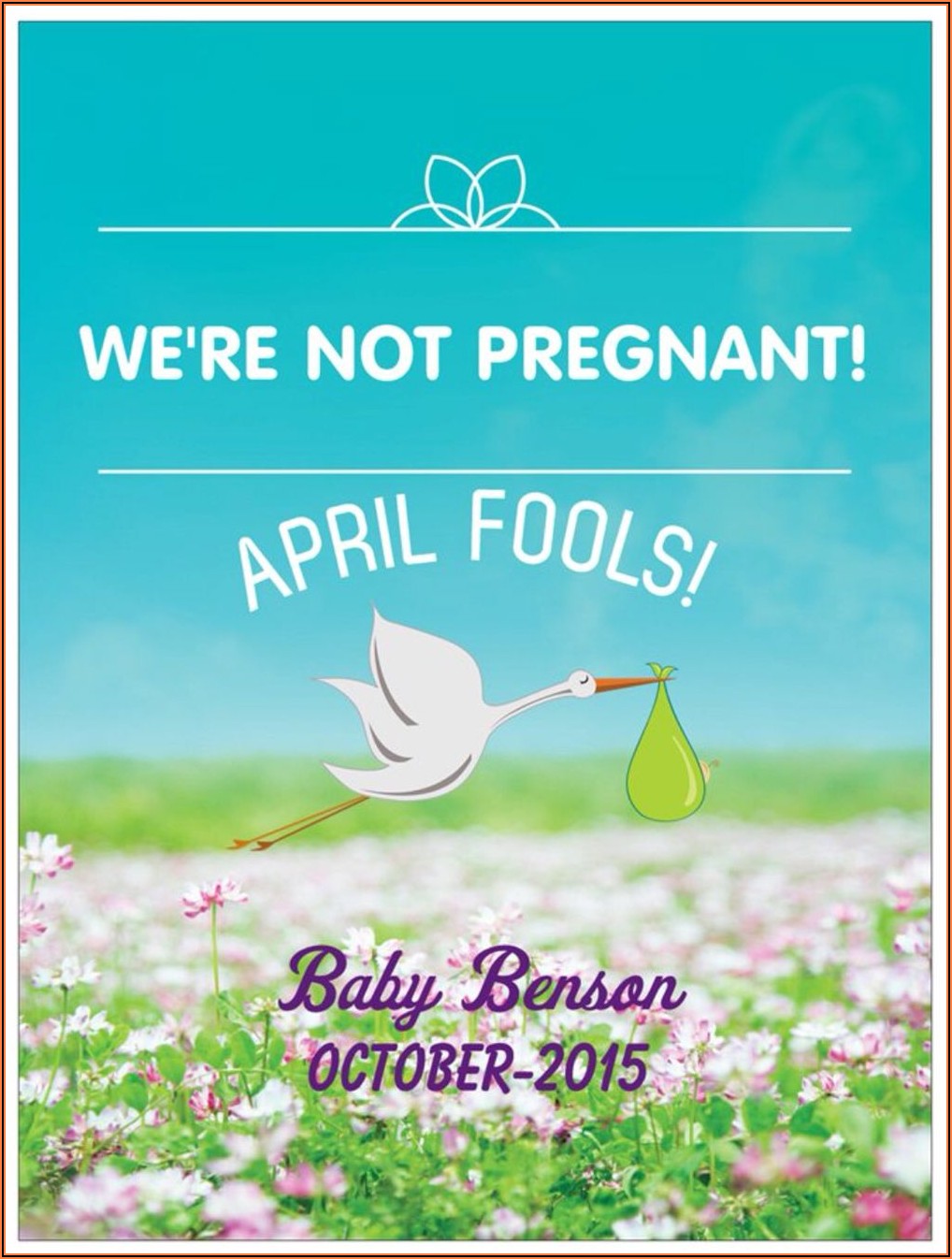 April Fools Pregnancy Announcement Ideas