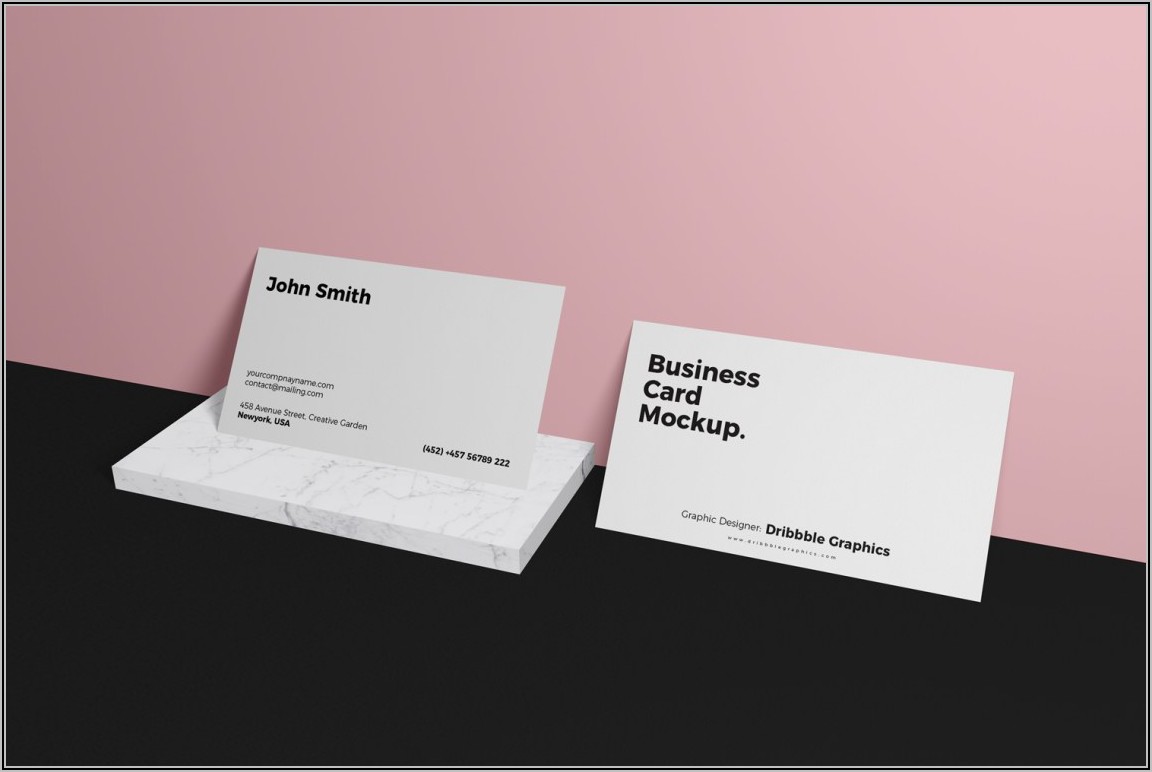 Business Card Design Mockup Psd Free Download